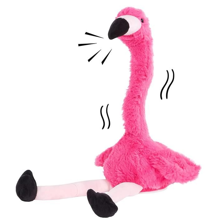 Jouet en peluche flamant rose dansant Jouet en peluche flamant