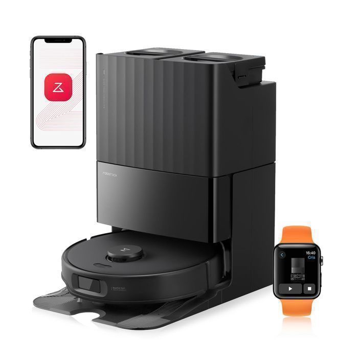 Roborock Qrevo Edge S5A Aspirateur Robot 17 000Pa avec Double Système Anti Enchevétrements DuoDivide Brosse & FlexiArm - vue 2