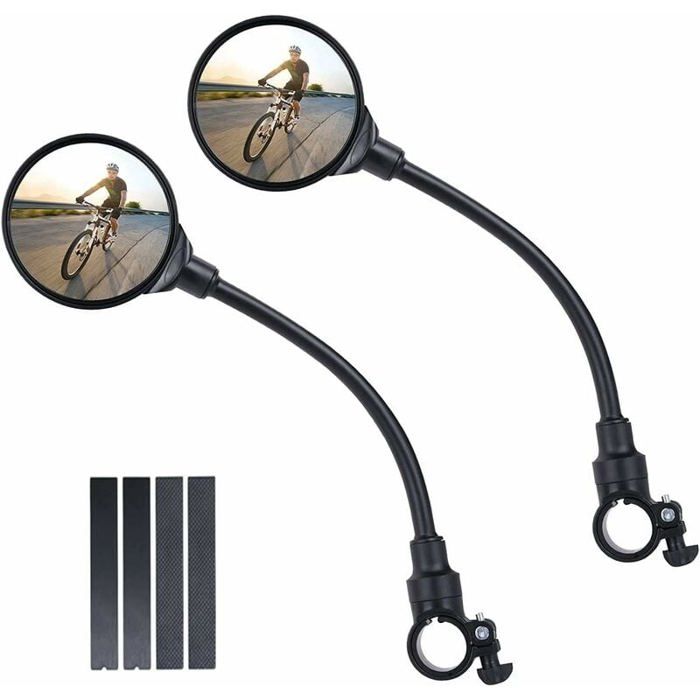 Rétroviseur Vélo 2 Pièces Guidon Réglable Rétrovis... – Grandado