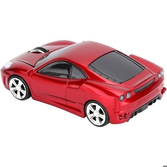VINGVO souris pour ordinateur portable Pour modèle de voiture Ferrari Souris sans fil Creative 24G 1200DPI pour ordinateur