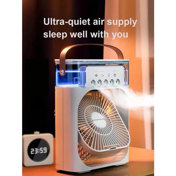 Ventilateur portable climatiseur ventilateur électrique USB veilleuse LED humidificateur dair 3 en 1 pour la maison