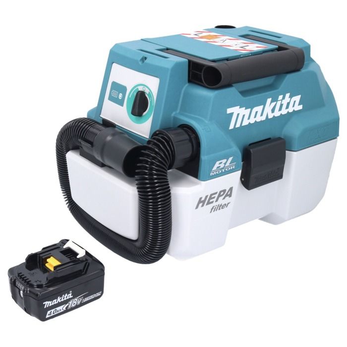 Aspirateur à Batterie Makita DVC 750 – 18 V, 7,5 L, Brushless
