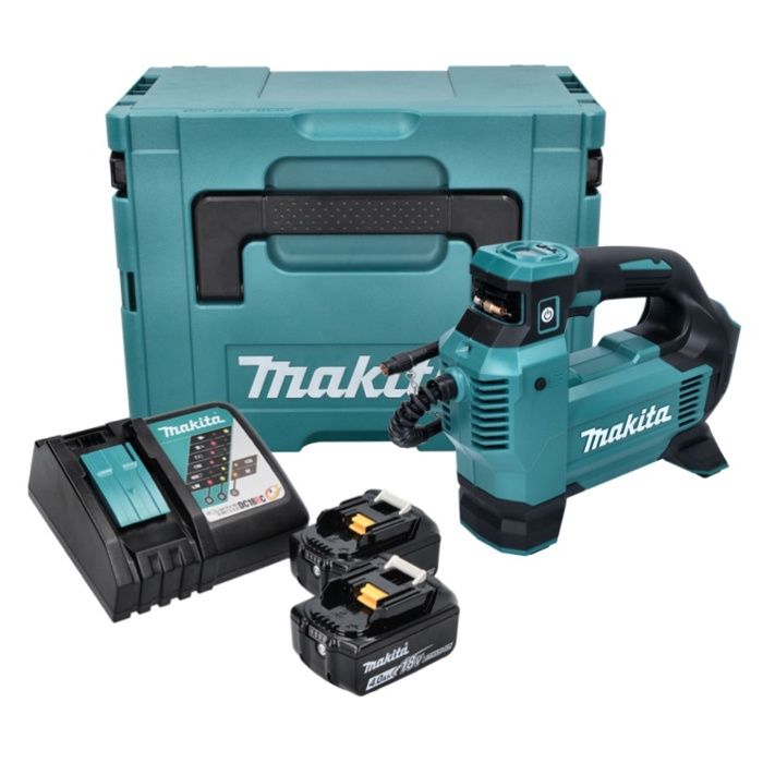 Makita DMP 181 RMJ Compresseur sur batterie 18 V 11 1 bar + 2x batterie 4 0 Ah + chargeur + Makpac - vue 2