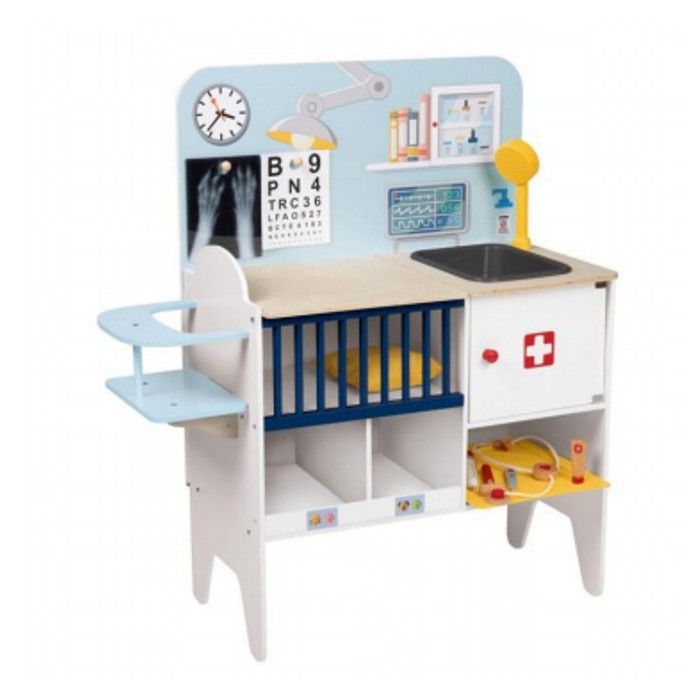 Jouet Hape Clinique Vétérinaire En Bois Colorée - Jeux Pour Enfants A Partir De 3 Ans Compose De 31 Pieces Jeu Dimitatio Amz B0896