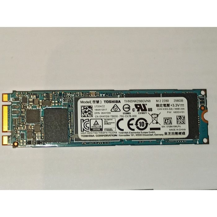 Disque SSD M.2 2280 Toshiba 256 gb m.2 sata - THNSNK256GVN8 - 256 Go