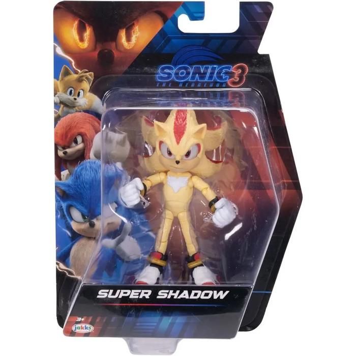 Figurine - JAKKS PACIFIC - Sonic 3 Super Shadow - Design fidèle - Matériaux durables - Taille compacte Figurine - JAKKS PACIFIC - Sonic 3 Super Shadow - Design fidèle - Matériaux durables - Taille compacte