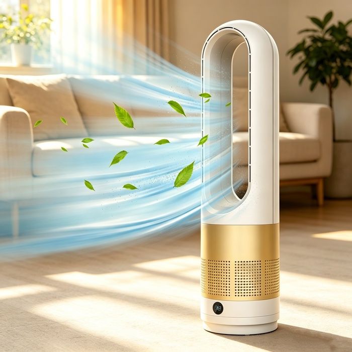 Ventilateur colonne - 40W - Oscillant à 85° - Silencieux