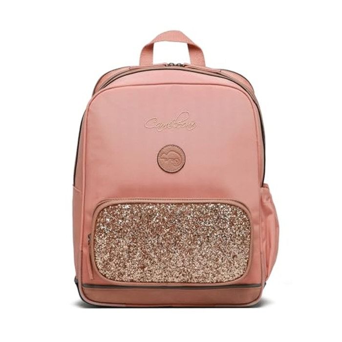 Sac à dos - CAMELEON - Vintage Fantasy - 40 cm - Rose - Fond renforcé & bretelles rembourrées Sac à dos - CAMELEON - Vintage Fantasy - 40 cm - Rose - Fond renforcé & bretelles rembourrées