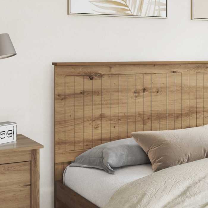 Meuble de chambre - HAOSHOP - Tête de lit moderne - Chêne artisanal Bois dingénierie（15233)