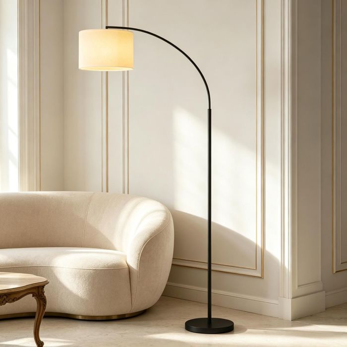 Lampadaire arc moderne avec télécommande Lampadaire arc moderne avec télécommande