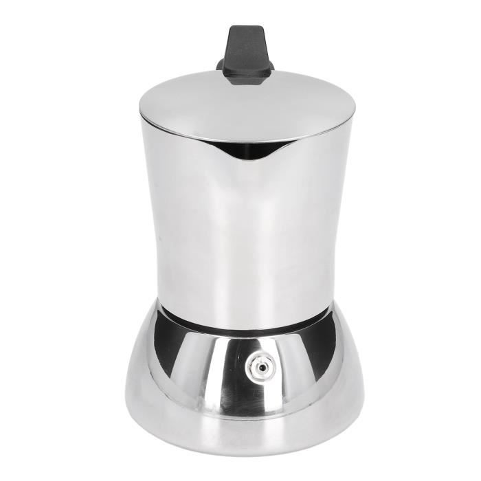 Akozon Cafetière de camping Moka Pot en acier inoxydable de qualité