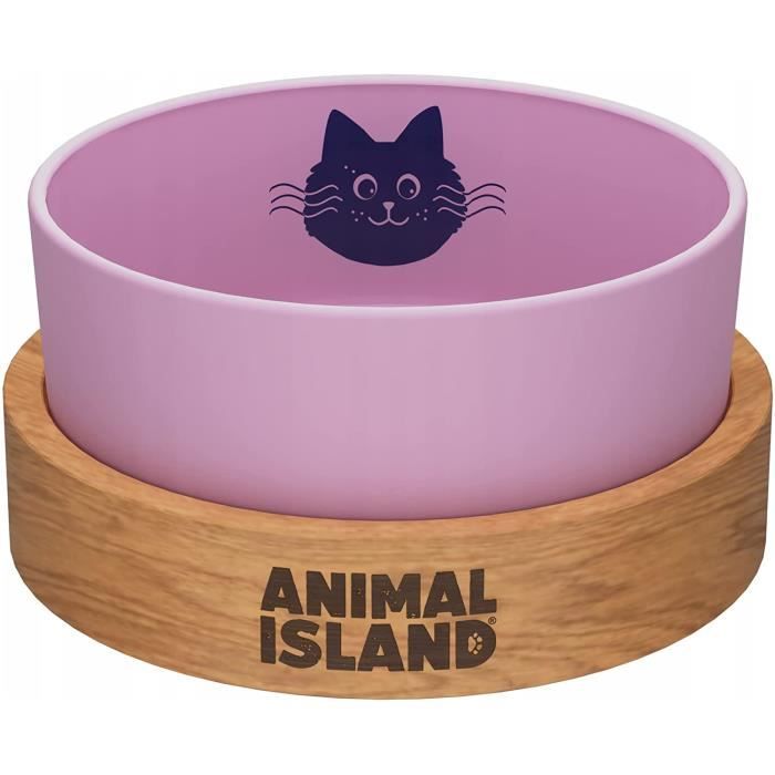 Bol Chat En Verre Avec Support En Bois Gamelle Chat Bol Pour Chats Gamelle Avec Socle Bol Pour Animaux De Compagnie Support A 427 Cdiscount