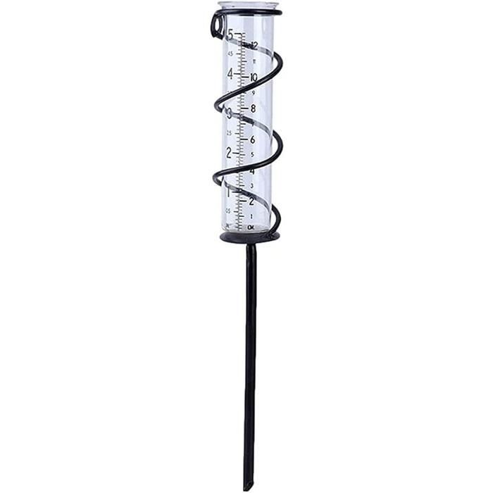 Pluviomètre de jardin en Verre avec Support en Fonte 19x12x133cm [85 Pluviomètre de jardin en Verre avec Support en Fonte 19x12x133cm [85