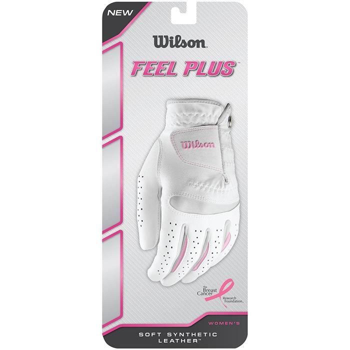wilson golf wilson wgja00770s femme gant de golf, taille s, main gauche, llh, blanc, feel plus - wgja00770sblancs