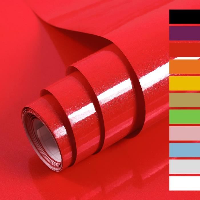 Film Adhésif Décoratif Brique Rouge - 6€/m² - Pour Meubles, Murs - Neuf