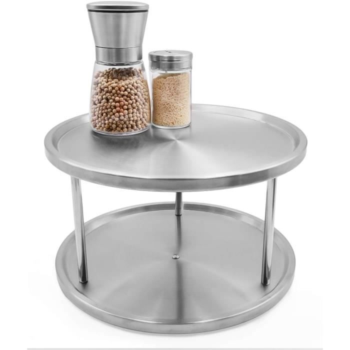 Plateau Tournant Carré 4 Pouces, 360 Degrés, Rotatif à Roulement à Billes, Métal Galvanisé