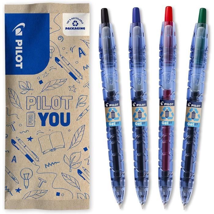 Recharge d'encre pour stylo à bille en papier recyclé 4 couleurs