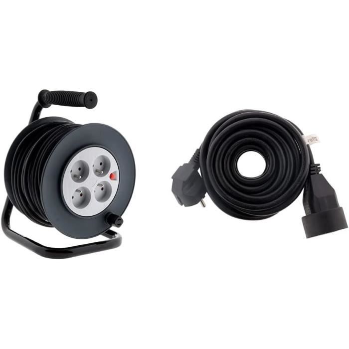 Debflex Bobina Cavo Elettrico HO5VV-F 2x1,5 Mm² – 10 Metri, Colore Bianco, Per Alimentazione Dispositivi Domestici