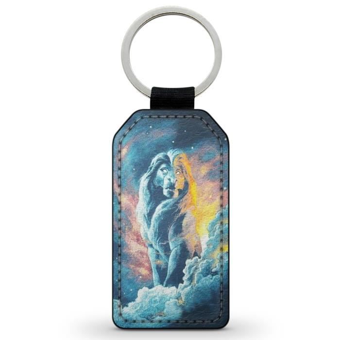 Porte-Cles Clefs Keychain Simili Cuir Noublie pas qui tu es Simba Le roi Lion Disney 