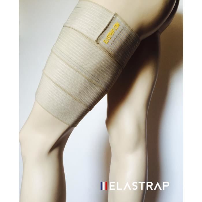 EULANT Bandages Élastiques De Compression - Lot De 2 (180cm Et 90cm), Avec Attaches Auto-Aggripantes - Pour Sport, Genou, Cheville, Coude