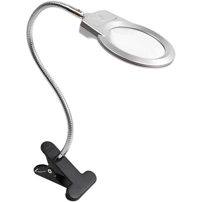Loupe éclairée LED, Lampe-loupe Flexible pour Lampe-loupe