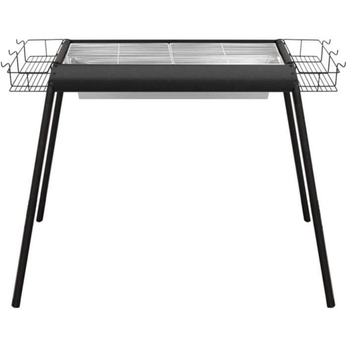 Barbecue Portable Pliable à Charbon – Pour Camping Et Extérieur – Inox