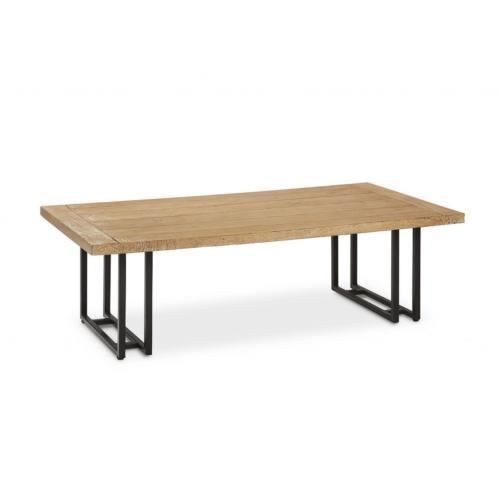 Table basse industrielle en manguier et métal PARME Marron L 125 x P 65