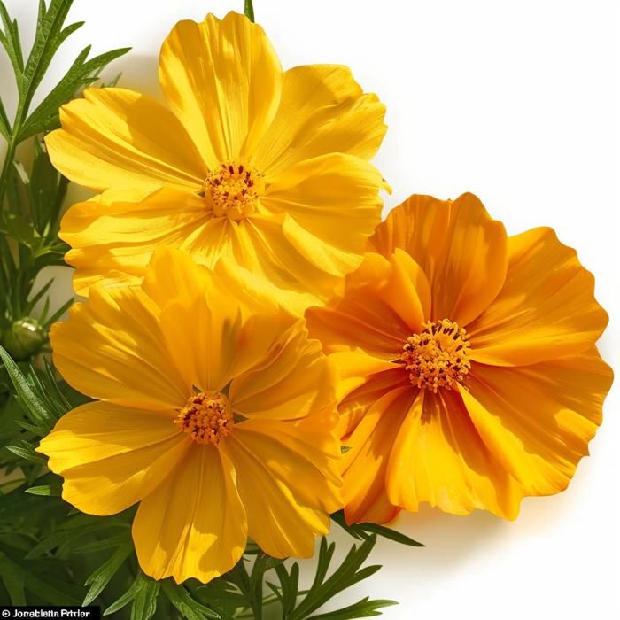100 Graines de Cosmos - fleurs mélange jaune et orange - méthode BIO