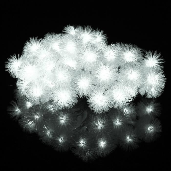 Guirlande lumineuse boules de neige blanc chaud - L'Incroyable