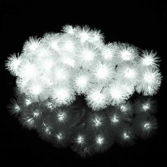 Guirlande Lumineuse Interieur 4m 40 Led A Piles Decoration Neige Boule Rouge Blanc Cdiscount Maison