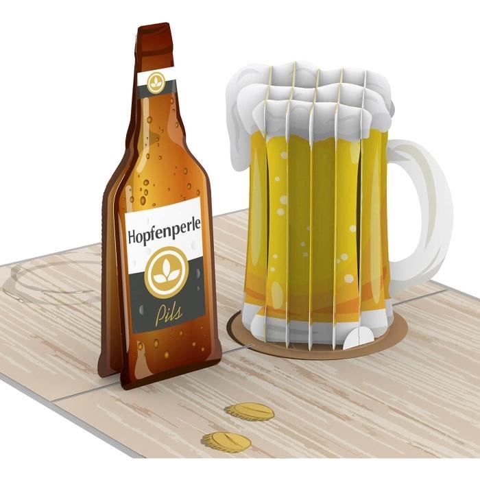Carte Popup De Biere Carte D Anniversaire 3d Speciale Pour Homme Meilleur Amipapa Ou 18e Anniversaire Carte De Vœux Faite M 95 Cdiscount Beaux Arts Et Loisirs Creatifs