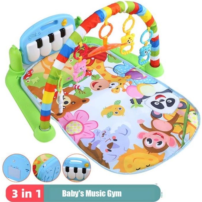 Tapis De Jeu Piano Bébé Tapis D'eveil Pour Nouveau-né Jouet