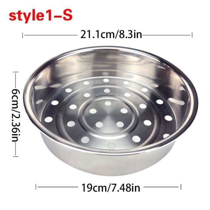 Kasanni Panier Vapeur INOX 27 Cm Pliable Paniers Cuit-Vapeur Ajustable Panier Cuisson Vapeur avec Pieds AntidéRapants Convient à Tous Les Types De Cuisine