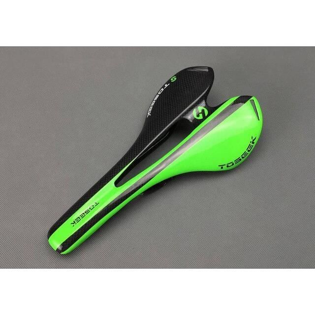 Selle Vélo ESEN SP 3K Carbone Ultra-Légère – Mat/Brillant, Design Ergonomique Creux, Ventilation Maximale Pour Route Et VTT