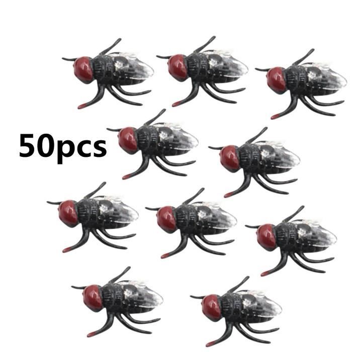 Fausses/imitations d'araignées effrayantes d'Halloween - ensemble de 8 pièces - noir