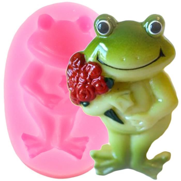Moule Grenouille Silicone Moule Sucre Artisanat Mariage Fondant Gateau Decoration Outils Rose Fleur Cupcake Bonbons Argile Chocolat Cdiscount Maison