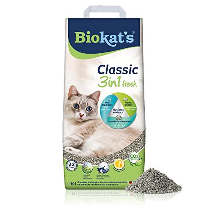 Biokats Classic Fresh 3in1 litière agglomérante pour chat - parfum Printemps - 10 L