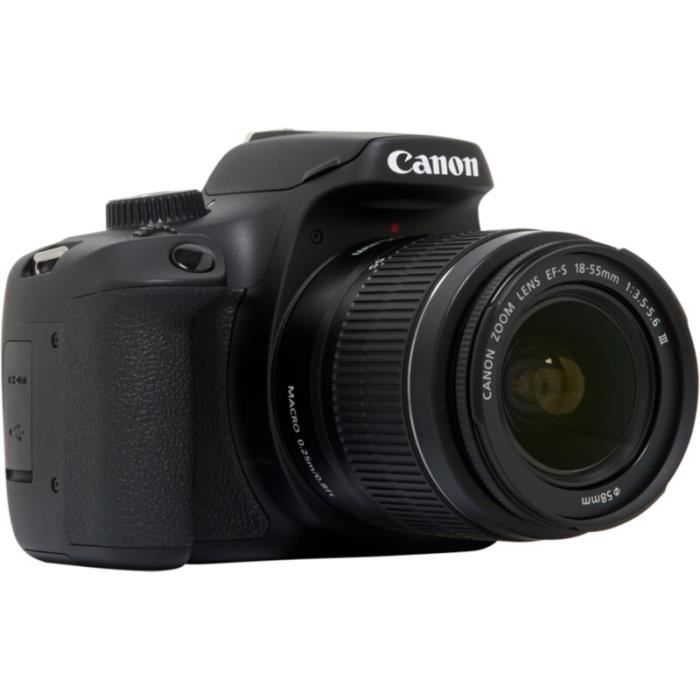 Appareil photo Reflex Canon EOS 4000D + EF-S 18-55 III - CANON - Appareil photo - Image - Son