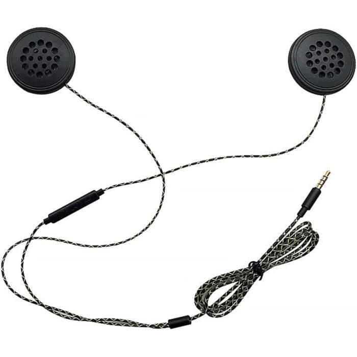 Écouteurs filaires Casque Prise audio 3,5 mm Câble détachable Contrôle