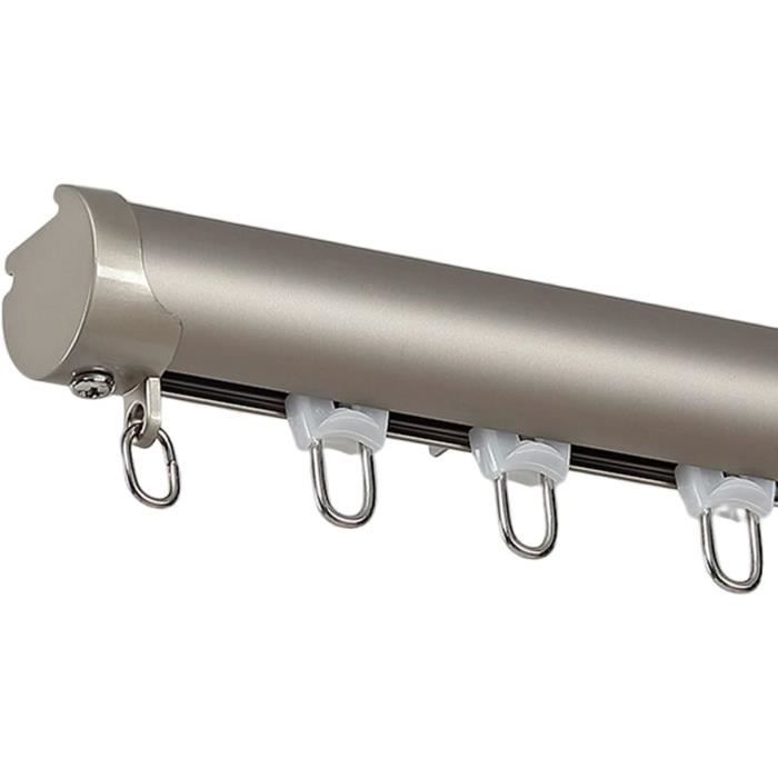 Rail De Rideau Auto-adhésif Pour Plafond Ou Mur - Longueur 1,8 M (5,9 Pieds) - Ultra-fin, Silencieux, Pas De Perçage - Pour Séparer Des Espaces (salon, Bureau, Chambre)