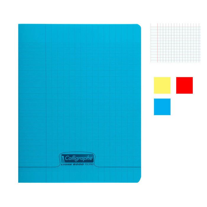 Lot De 3 Cahiers 24x32 cm Grands Carreaux 192 Pages Couverture lot-de-3-cahiers-24x32-cm-grands-carreaux-192-pages-couverture
