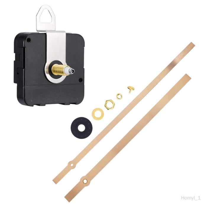 Kit 3 Mouvements D'Horloge à Quartz NITAIUN - Axe Long Et Court 13/16/22mm Silencieux Avec Aiguilles