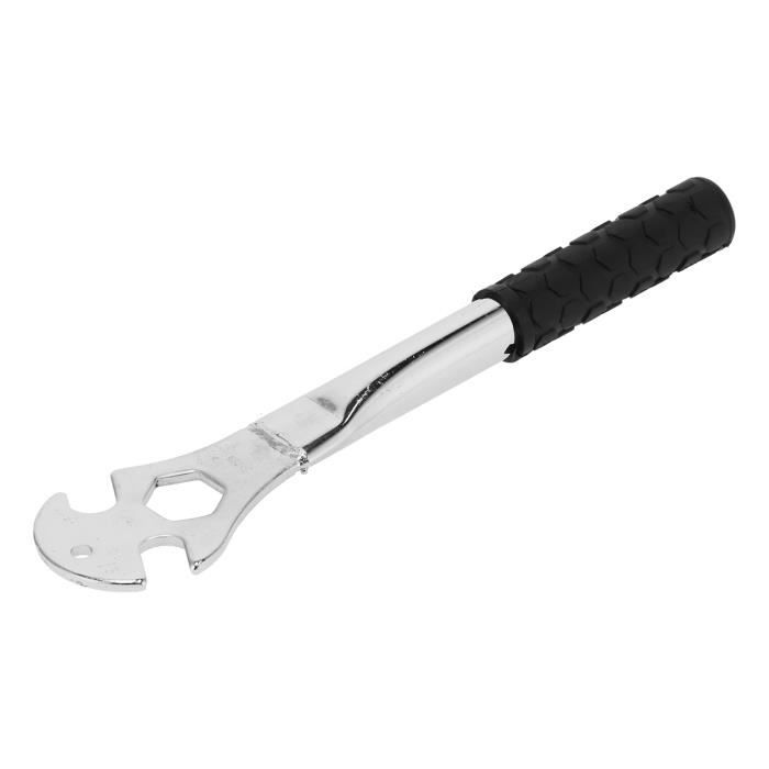 Clé à Pédale Vélo 15 Mm Avec Manche Long 35 Cm - Outil De Réparation Robuste En Acier - Épaisseur 5 Mm - 4