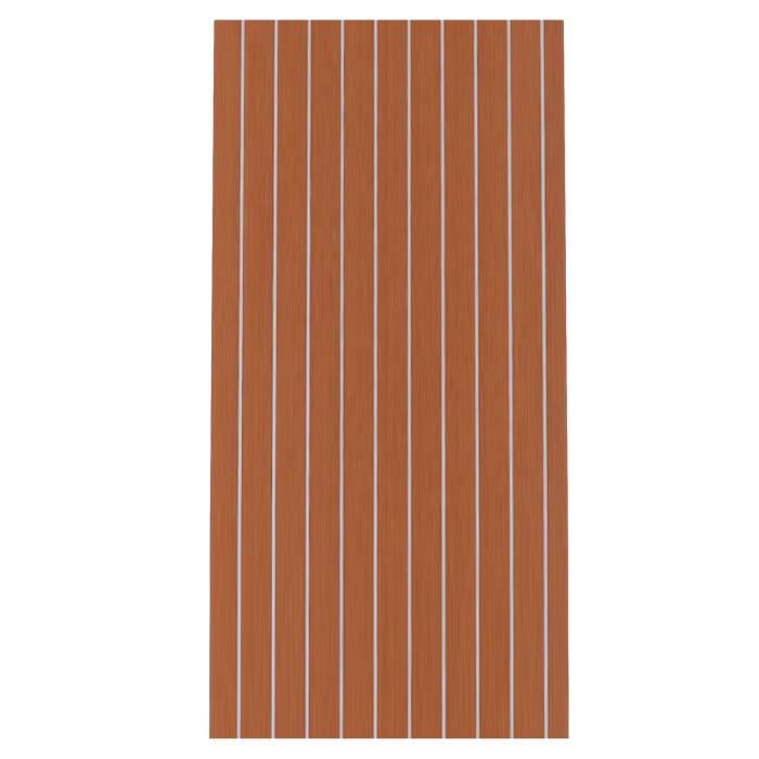Tapis De Pont EVA 95x24 Cm Pour Bateau Ou Camping-car - Marron/Noir - Neuf