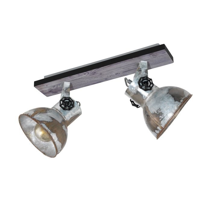 eglo projecteur barnstaple 2 lampes patine marron et noir achat vente eglo projecteur barnstaple 2 cdiscount