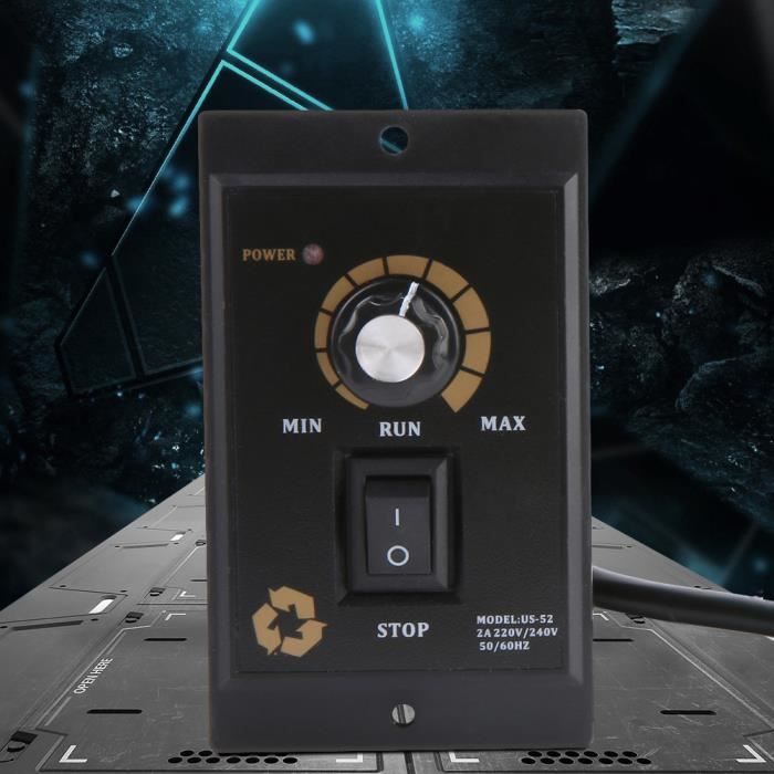 Moteur Essuie Glace Régulateur De Vitesse De Moteur 400W AC 220V, 50/60hz, Avant Et Arrière Interrupteurs Et Variateurs D'intensité