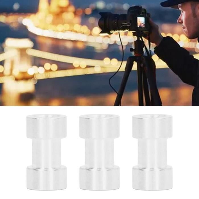 Adaptateur Vis Aluminium Mâle 1/4 - Femelle 3/8 CS010, Neuf, Fittings4you