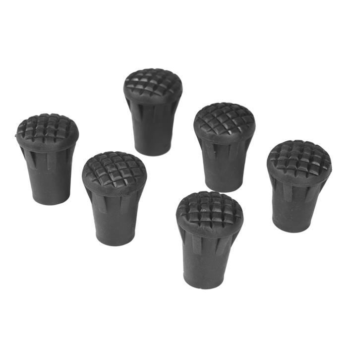 Lot De 12 Embouts Caoutchouc Pour Bâtons De Marche Nordique - Diamètre Intérieur 11 Mm - Antidérapants, Amortissants, Pour Asphalte Et Chemins