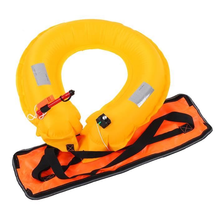 Gilet De Sauvetage Autogonflable 150N – Pour Paddle, Kayak, Pêche Et Piscine (réfléchissant, Jusqu’à 100 Kg)