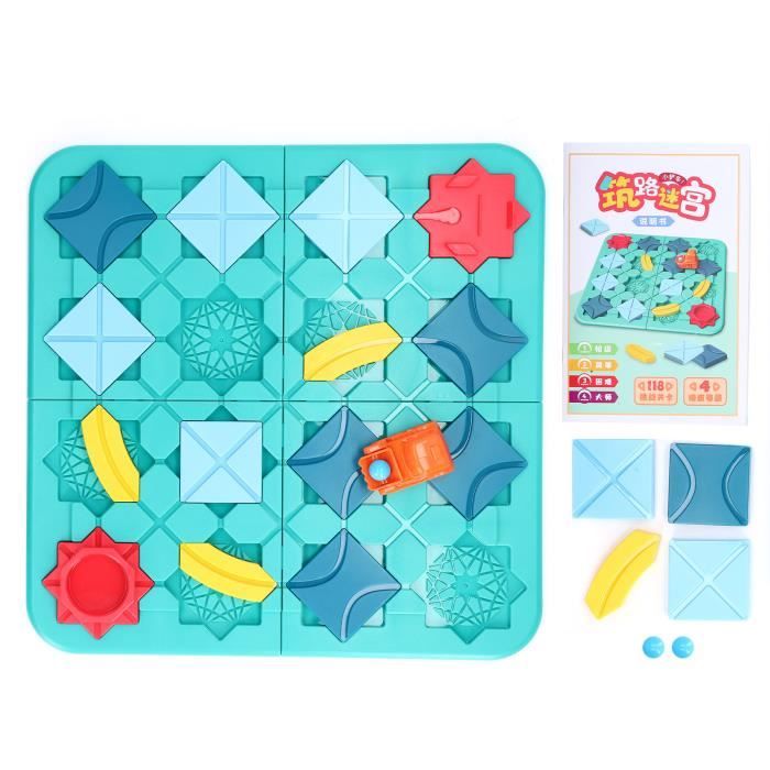 Jeu de construction de routes logiques - SWAPY - 57x57 cm - Labyrinthe - Jeu de société STEM